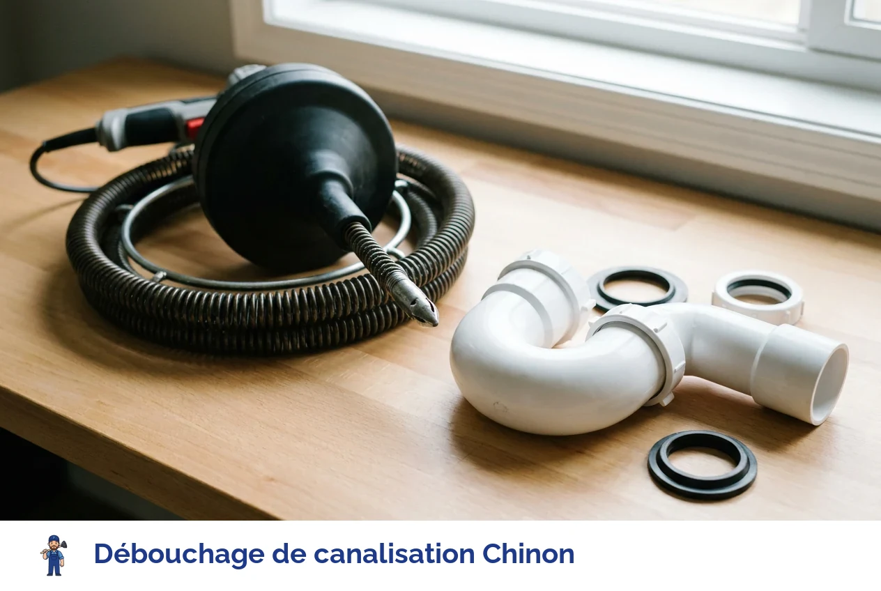 Débouchage de canalisation à Chinon