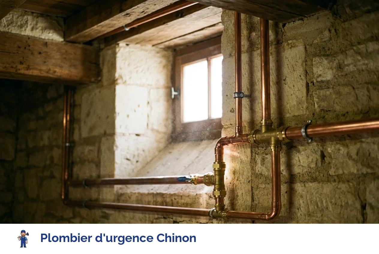 Plombier d'urgence à Chinon