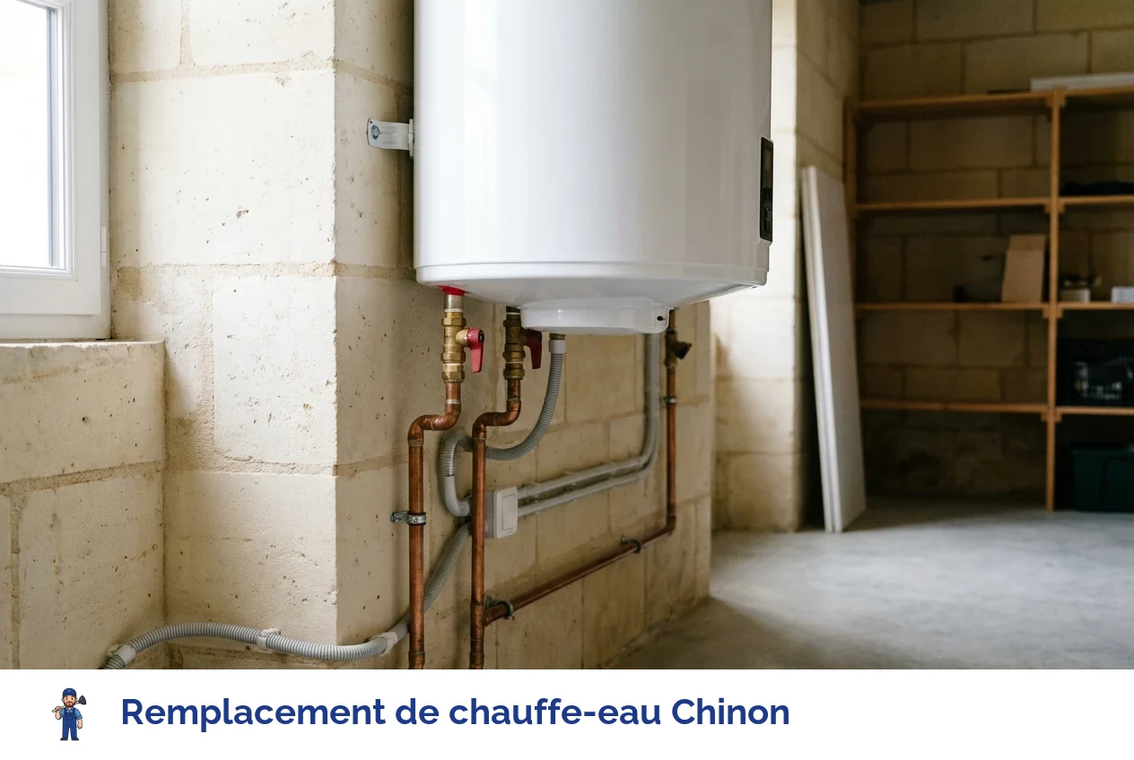 Remplacement de chauffe-eau à Chinon