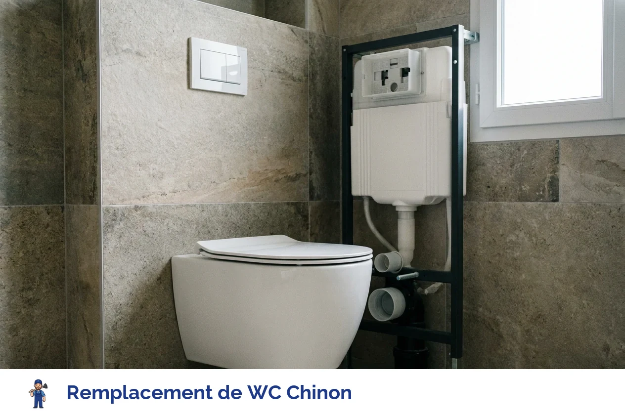 Remplacement de WC à Chinon
