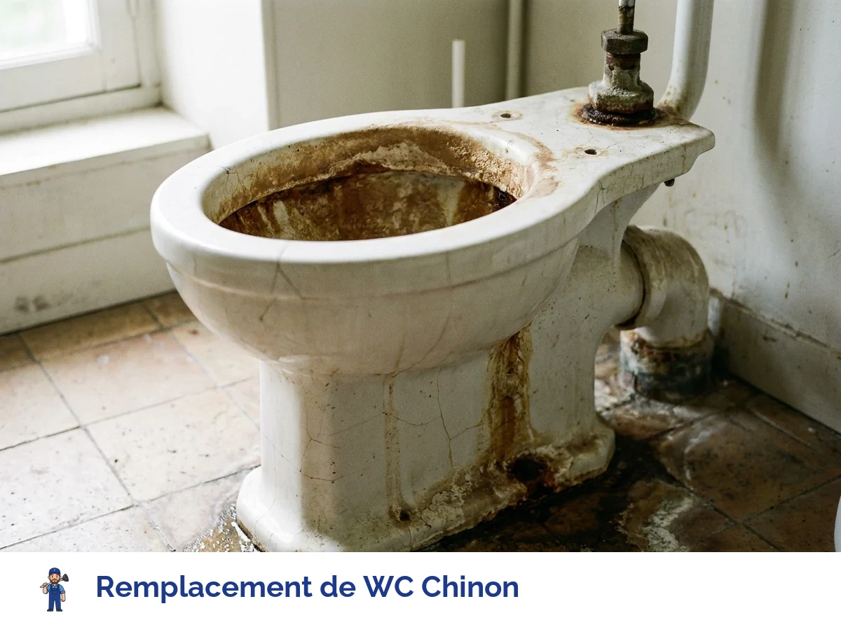 Remplacement de WC à Chinon