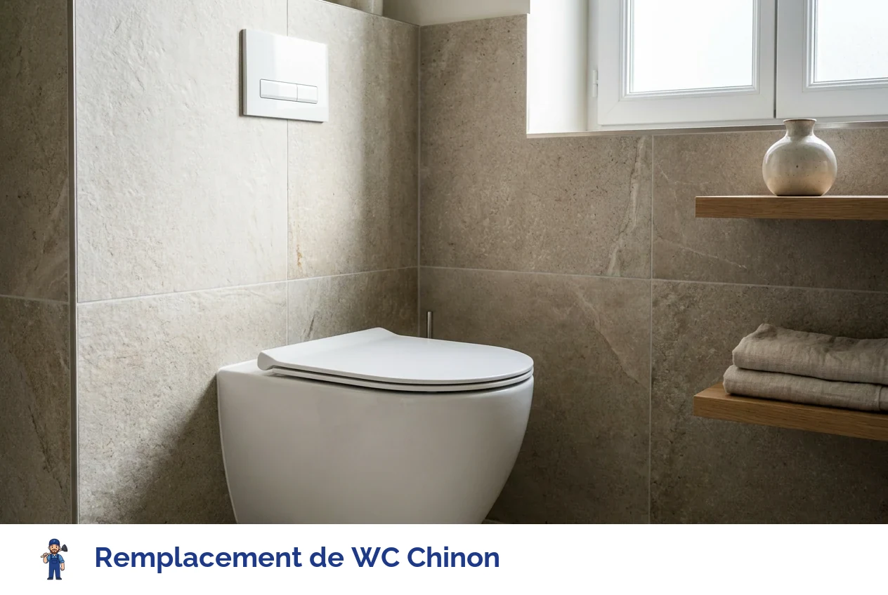 Remplacement de WC à Chinon