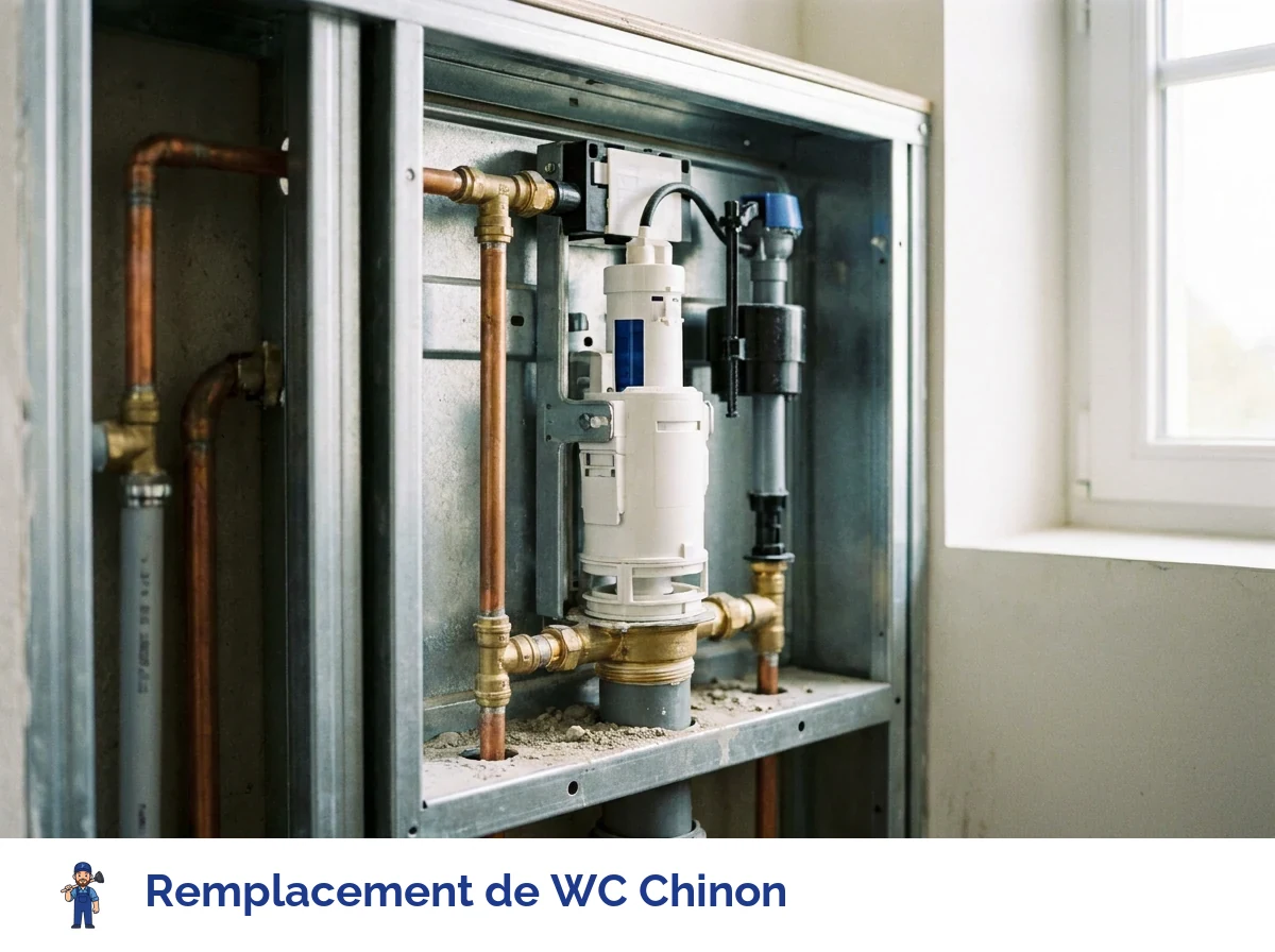 Remplacement de WC à Chinon