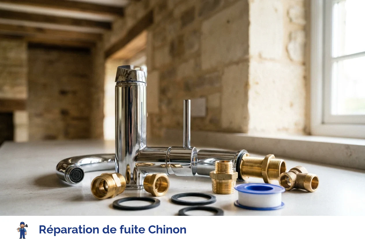 Réparation de fuite à Chinon